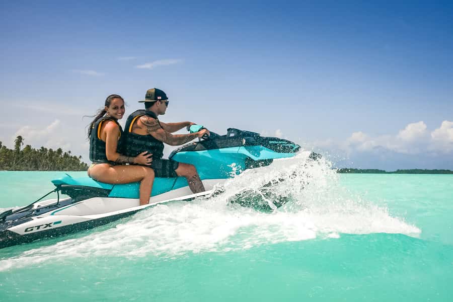 Bora Bora: Combo ATV & Jet Ski Day Trip with Polynesian BBQ - Noon brings the jet ski and lagoon