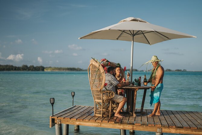 Day on a private island in Bora Bora - alone in the world - Ken’s Polynesian buffet and the famous raw fish