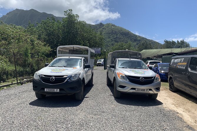 Discovering Moorea from Tahiti in 4x4 with the Ferry Terevau - Through the pineapple fields inside Moorea’s caldera