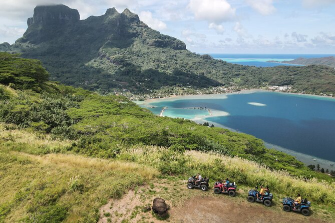 Full Day Combo Bora Bora ATV Tour & Motu Pass with Buffet - Faanui, marae, plants, and pareos