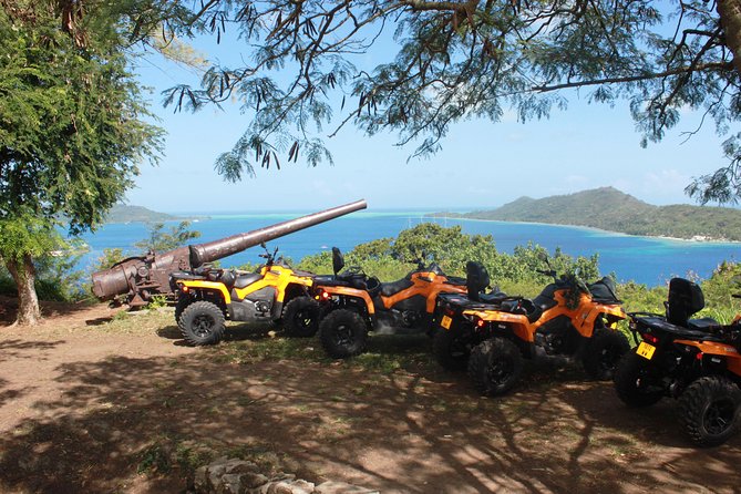 Island Tour & Getaway on the Bora Bora Mountains by Quad / ATV - The family refreshment stop and homemade coconut bread