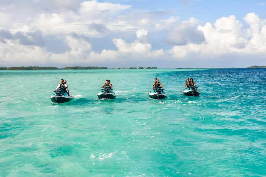 Jet Ski Around Bora Bora - Speed Through Paradise - The lagoon swim adds a welcome change of pace