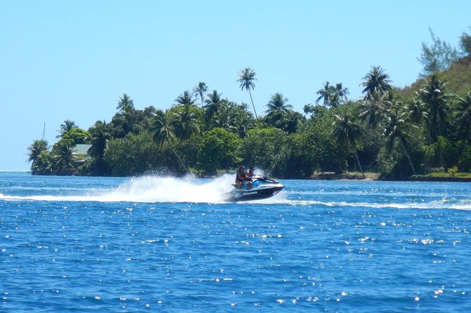 Jet-ski excursion 3 hrs Jet ski excursion to Moorea (single or two-seater) - Photos, Drinks, and Small Extras