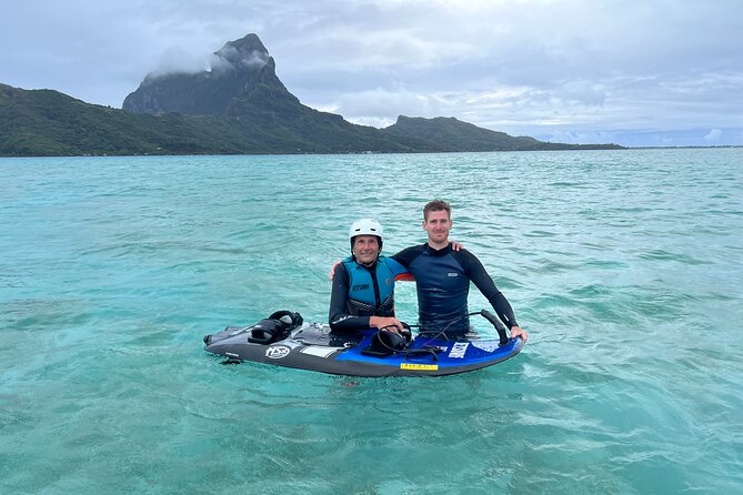 JetSurf Private Riding Lessons in Bora Bora - The private pontoon changes the feel