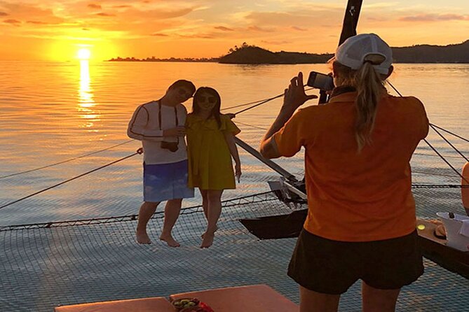 LUXURY PRIVATE Catamaran Bora Bora : The Sunset Escape - Watching Mount Otemanu change color