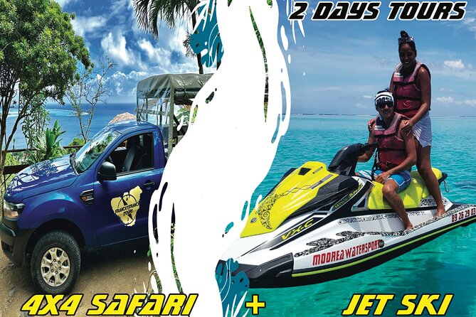 Medium Magical Combo in Moorea of 2 hours of Jetski and 3h30 of Quad - Two hours across Opunohu Bay