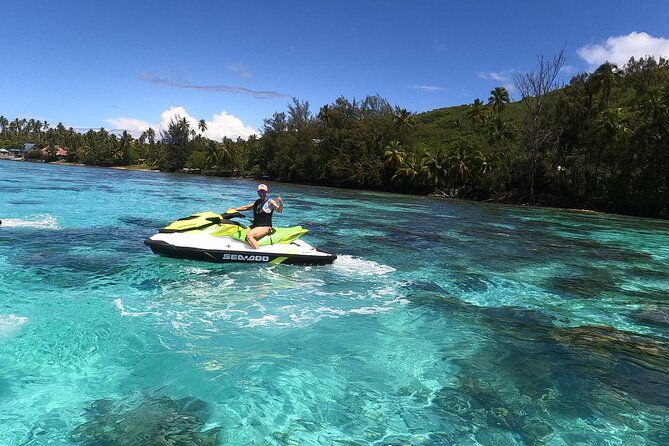 Moorea Solo or Twin 3 hours Jet Ski Tour - The stingrays and blacktip sharks stop