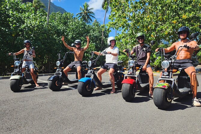 Moorea tour in electric citycoco (in autonomy) - Ta’ahiamanu Beach and Cook Bay