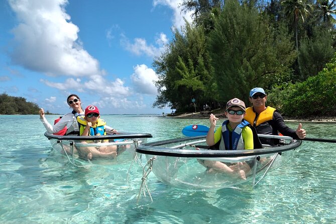 moorea tubing - Moorea’s coast from behind a speedboat