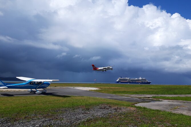Private 30-minute flight downwind of Huahine - Following The Entire Island In 30 Minutes