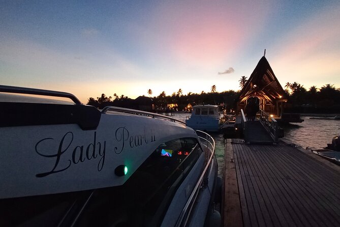 Private Bora Bora Sunset Cruise - Champagne, petits-fours, and the onboard setup