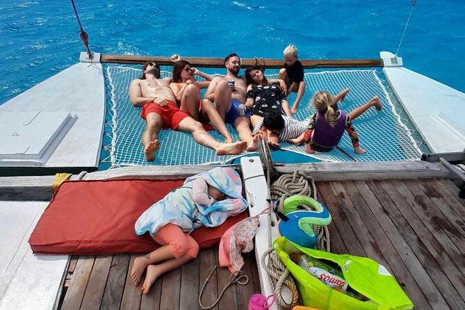 Private Half Day Sailing Excursion on the Lagoon of Tahiti - The red junk sails make this boat different
