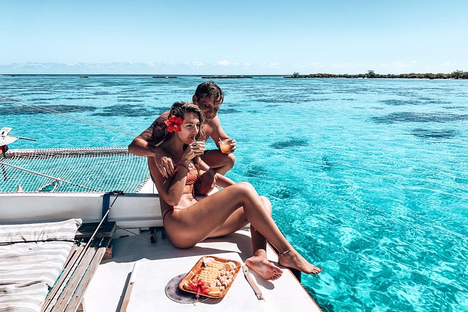PRIVATE Half Day Tour : Moorea Snorkeling & Sailing on a Catamaran named Taboo - Coral gardens, colorful fish, and the underwater tiki