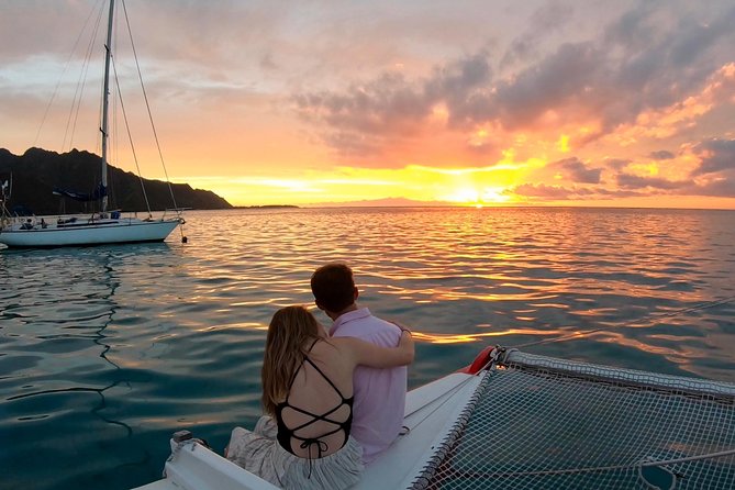 PRIVATE Sunset Cruise : Moorea Sailing on a Catamaran named Taboo - Why this Moorea sunset cruise feels different