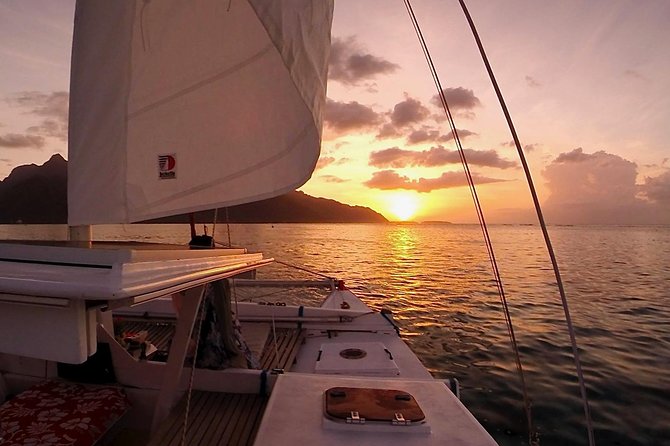 PRIVATE Sunset Cruise : Moorea Sailing on a Catamaran named Taboo - Beyond the reef and into open ocean