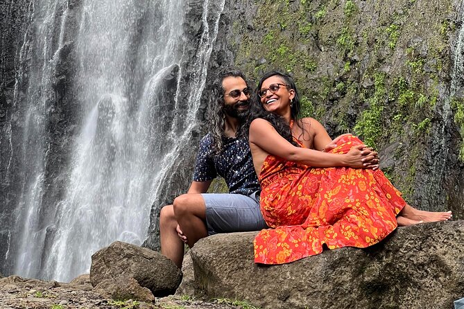 Unique Tahiti Tour - personalised, small group east coast tour - Faarumai Waterfalls delivers the classic Tahiti moment