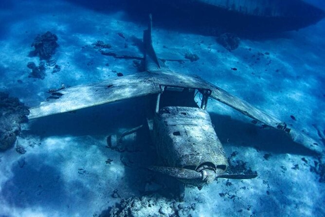 Want to escape? Treat yourself to a snorkeling session in Tahiti! - Exploring wreckage near Tahiti Faaa Airport